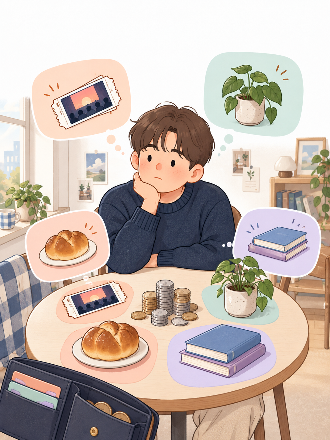이돈이면~ 서비스 소개 콘셉트 일러스트