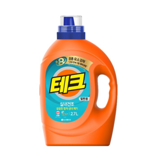 테크 실내건조 액체세제(2.7L) 실물 상품 이미지