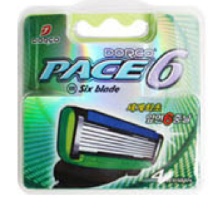 PACE6 스타일 면도날(4개) 실물 상품 이미지