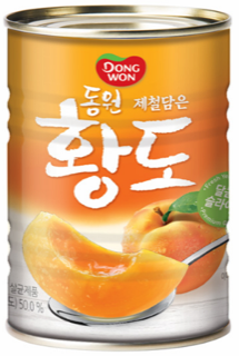 동원 황도 슬라이스(400g) 실물 상품 이미지
