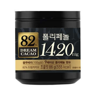 롯데 드림카카오 82%(86g) 실물 상품 이미지