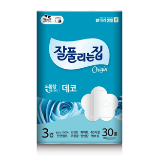 잘풀리는집 데코 3겹(30롤) 실물 상품 이미지