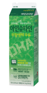 남양 아인슈타인 무항생제 우유(900ml) 실물 상품 이미지