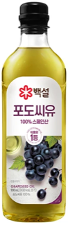 백설 포도씨유(900ml) 실물 상품 이미지