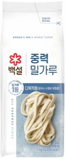 백설 중력 밀가루(1kg) 실물 상품 이미지