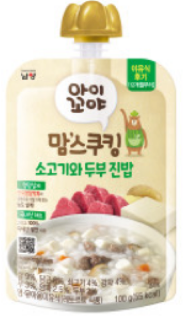 아이꼬야 맘스쿠킹 소고기와두부진밥(100g) 실물 상품 이미지