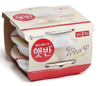 햇반(3개입) 실물 상품 이미지
