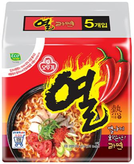 열라면(5개입) 실물 상품 이미지