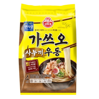 오뚜기 가쓰오사누끼우동(4인) 실물 상품 이미지