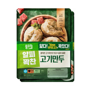 풀무원 얄피꽉찬 고기만두(800g) 실물 상품 이미지