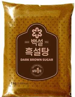백설 흑설탕(1kg) 실물 상품 이미지