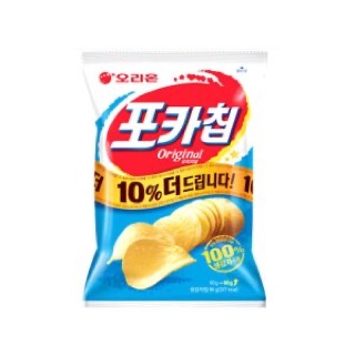 오리온 포카칩 오리지널(66g) 실물 상품 이미지