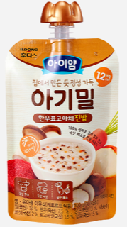 아이얌 아기밀 한우표고야채진밥(100g) 실물 상품 이미지