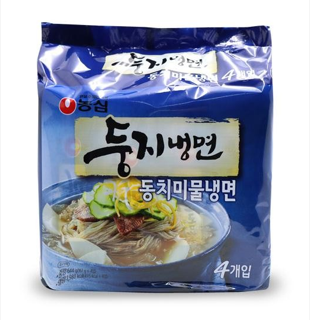 농심 둥지냉면 동치미물냉면(4개입) 실물 상품 이미지