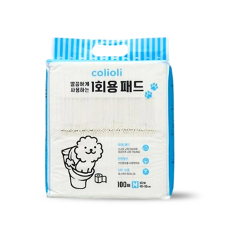 콜리올리 깔끔하게 쓰는 1회용 패드(L, 40매) 실물 상품 이미지
