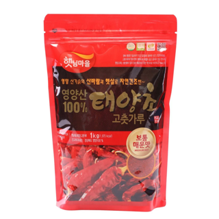 햇님마을 영양농산 태양초 고춧가루(1kg) 실물 상품 이미지