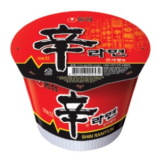 농심 신라면 큰사발면(114g) 실물 상품 이미지