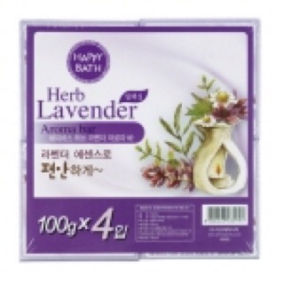 해피바스 오리지널컬렉션 솝 라벤더 비누(4개) 실물 상품 이미지