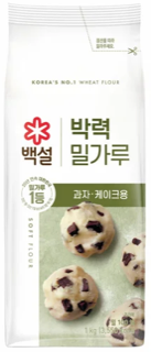 백설 박력 밀가루(1kg) 실물 상품 이미지