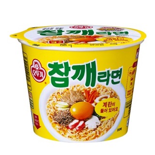 오뚜기 참깨라면 컵(110g) 실물 상품 이미지