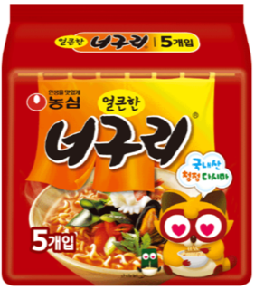 너구리(5개입) 실물 상품 이미지