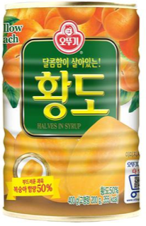 오뚜기 황도(400g) 실물 상품 이미지